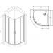 Душевое ограждение Am.Pm (Ам.Пм) Gem 80х80, стекло прозрачное, профиль матовое серебро, без поддона W90G-401-080WT