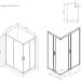 Душевое ограждение Am.Pm (Ам.Пм) Gem Twin Slide 120x90, профиль матовый хром, стекло прозрачное W90G-404-120290-MT