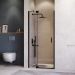 Душевая дверь RGW Hotel 90 х 200 см HO-014-B черный цвет, прозрачное стекло 8 мм, EasyClean (350601409-14)