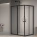 Душевой уголок RGW (РГВ) Passage 90x100x185 см PA-146-B прямоугольный, черный цвет, прозрачное стекло 6 мм, EasyClean (020814690-14)