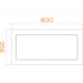 Экран для поддона RGW NB/CL-s 80 80 см b h39 боковой для поддона RGWов с сиденьем (16230912-80b)