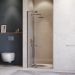Душевая дверь RGW Hotel 140 х 200 см HO-014-Gr серый цвет, прозрачное стекло 8 мм, EasyClean (350601414-110)