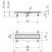 Душевой лоток Paini Harmony 450 мм, хром CH450H