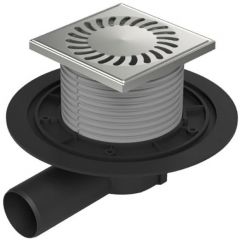 Душевой трап с решеткой Paini 125х125 мм, хром 381A