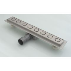 Трап для душа Аквасан А11000 10х100 см, серый