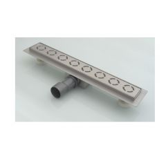 Трап для душа Аквасан А1400 10х40 см, серый