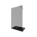 Душевая перегородка Allen Brau Infinity 1 Walk In,160x200 см 3.21032.BA.T, стекло тонированное, профиль серебро брашированное