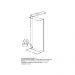 Шторка на ванну Allen Brau Infinity 80x160 см 3.21061.BA,стекло прозрачное, профиль хром