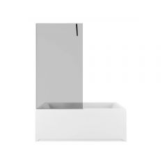 Шторка на ванну Allen Brau Infinity 80x160 см 3.21062.BA.T, стекло тонированное, профиль серебро брашированное