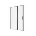Душевая дверь Allen Brau Priority 100 см 3.31030.BBA, стекло прозрачное, профиль черный брашированный