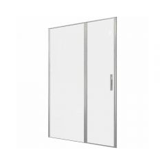 Душевая дверь Allen Brau Priority 140 см 3.31035.BA, стекло прозрачное, профиль серебро брашированное