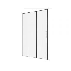 Душевая дверь Allen Brau Priority 140 см 3.31036.BBA, стекло прозрачное, профиль черный брашированный