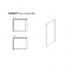 Боковая стенка Allen Brau Priority 80x200 см 3.31013.00, стекло прозрачное, профиль хром