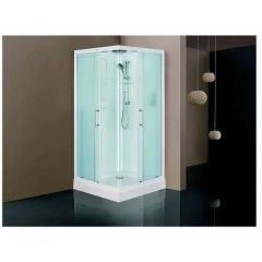 Душевая кабина Esbano Elegancia квадратная с крышей и LED освещением ESBANO-ES-L100CKR 100х100х210 см