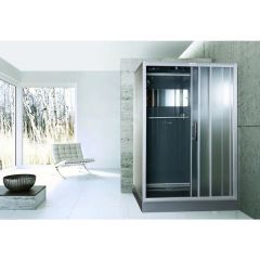 Душевая кабина Esbano (Эсбано) Elegancia полукруглая с крышей ESG-3129CKR 120х90х210 см