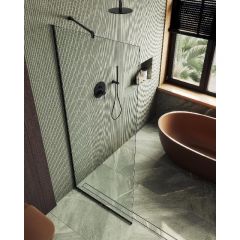 Душевая перегородка Maybahglass (Майбахгласс) в узком профиле 1950х890 мм, Стекло 8 мм Бесцветное MGD-689-6у