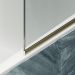 Шторка для ванны в узком профиле Maybahglass 1400х800 мм, стекло Бесцветное , профиль Золото MGV-64-3у
