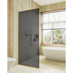 Душевая перегородка Maybahglass (Майбахгласс) в узком профиле 1950х890 мм, Стекло 8 мм Графит матовый MGD-694-3у