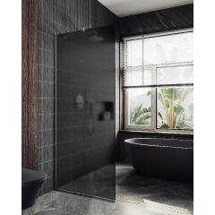 Душевая перегородка Maybahglass (Майбахгласс) в узком профиле 1950х890 мм, Стекло 8 мм Графит матовый MGD-694-5у