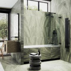 Шторка для ванны Maybahglass (Майбахгласс) складная 2 секции 1400х515 мм, Стекло 6 мм Бесцветное MGV-572-6