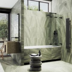 Шторка для ванны Maybahglass (Майбахгласс) складная 3 секции 1400х750 мм, Стекло 6 мм Бесцветное MGV-578-6