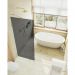 Душевая перегородка Maybahglass (Майбахгласс) коннектор стена-стекло 1950х890 мм, Стекло 8 мм Графит MGD-275-3