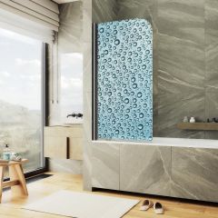 Шторка душевая Maybahglass (Майбахгласс) поворотная ФП011 1400х700 мм, стекло 6 мм MGV-929-ФП011-6