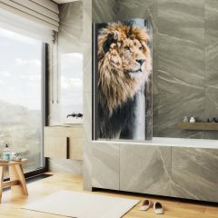 Шторка душевая Maybahglass (Майбахгласс) поворотная ФП001 1400х800 мм, стекло 6 мм MGV-930-ФП001-6