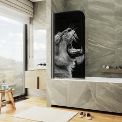 Шторка душевая Maybahglass (Майбахгласс) поворотная ФП002 1400х800 мм, стекло 6 мм MGV-930-ФП002-6