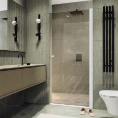 Душевая дверь на монопетле Maybahglass (Майбахгласс) 1980х600 мм, стекло 6 мм Бронза MGD-798-1