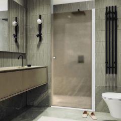 Душевая дверь на монопетле Maybahglass (Майбахгласс) 1980х600 мм, стекло 6 мм Бронза матовая MGD-799-1