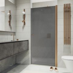 Душевая дверь на монопетле Maybahglass (Майбахгласс) 1980х600 мм, стекло 6 мм Графит матовый MGD-801-2