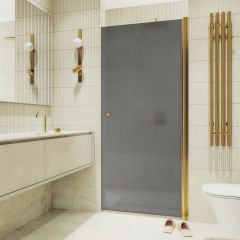 Душевая дверь на монопетле Maybahglass (Майбахгласс) 1980х600 мм, стекло 6 мм Графит матовый MGD-801-3