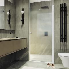 Душевая дверь на монопетле Maybahglass (Майбахгласс) 1980х900 мм, стекло 6 мм Сатин MGD-814-1