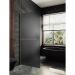 Душевая перегородка в профиле Maybahglass (Майбахгласс) 1950х1190 мм, стекло 8 мм Графит матовый, полотенцедержатель MGD-718-2ш
