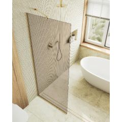 Душевая перегородка Maybahglass (Майбахгласс) в узком профиле 1950х790 мм, Стекло 8 мм Бронза MGD-696-3у