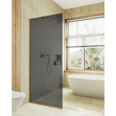 Душевая перегородка в профиле Maybahglass (Майбахгласс) 1950х990 мм, стекло 8 мм Графит MGD-1355-3у