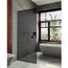 Душевая перегородка в профиле Maybahglass (Майбахгласс) 1950х990 мм, стекло 8 мм Графит MGD-1355-2у