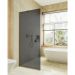 Душевая перегородка в профиле Maybahglass (Майбахгласс) 1950х990 мм, стекло 8 мм Графит матовый MGD-1356-3у