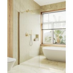 Душевая перегородка в профиле Maybahglass (Майбахгласс) 1950х990 мм, стекло 8 мм Сатин MGD-1357-3ш