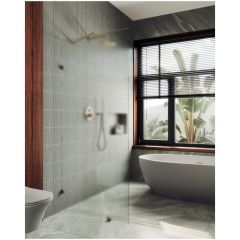 Душевая перегородка коннектор стена-стекло Maybahglass (Майбахгласс) 1950х890 мм, стекло 8 мм Сатин MGD-269-2