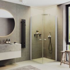 Душевой угол на монопетлях Maybahglass (Майбахгласс) 800х800х1980 мм, стекло 6 мм Бесцветное MGY-1291-1