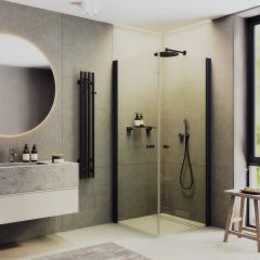 Душевой угол на монопетлях Maybahglass (Майбахгласс) 800х800х1980 мм, стекло 6 мм Бесцветное MGY-1291-6