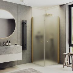 Душевой угол на монопетлях Maybahglass (Майбахгласс) 900х900х1980 мм, стекло 6 мм Сатин MGY-1294-3