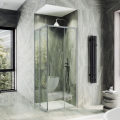 Душевой угол раздвижной Maybahglass (Майбахгласс) 1000х1000х1950 мм, стекло 6 мм Бесцветное MGY-1324-5