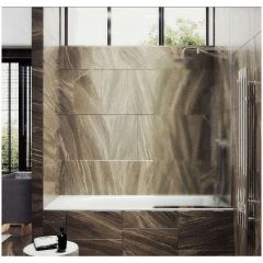 Шторка для ванны в профиле Maybahglass (Майбахгласс) 1400х300 мм, стекло 8 мм Сатин MGV-253-4у