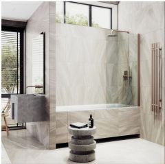 Шторка для ванны поворотная на монопетле Maybahglass (Майбахгласс) 1400х600 мм, стекло 6 мм Бесцветное MGV-598-2