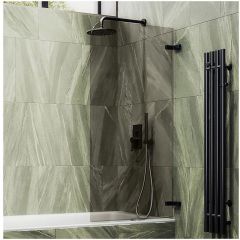 Шторка для ванны поворотная на петлях Maybahglass (Майбахгласс) 1400х705 мм, стекло 6 мм Бронза MGV-651-6