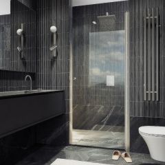 Душевая дверь Maybahglass (Майбахгласс) на монопетле 1980х800 мм, Стекло 6 мм Бесцветное MGD-803-5