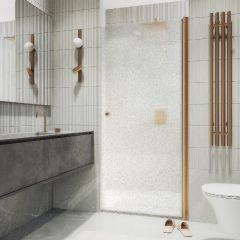 Душевая дверь Maybahglass (Майбахгласс) на монопетле 1980х800 мм, Стекло 6 мм Сатин MGD-808-2